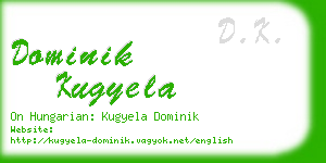 dominik kugyela business card